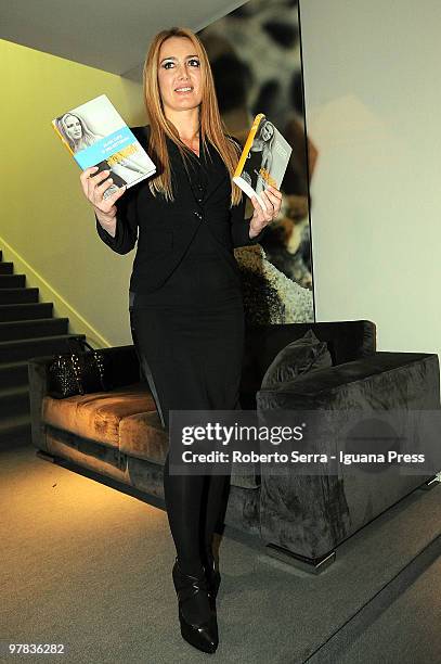 Patrizia D'Addario presents hers book at the Jolly Hotel de la Gare on March 18, 2010 in Bologna, Italy.
