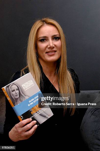 Patrizia D'Addario launch her's book "Gradisca Presidente" in a public conference organized by Valerio D'Alessio of Italia dei Valori party at Hotel...