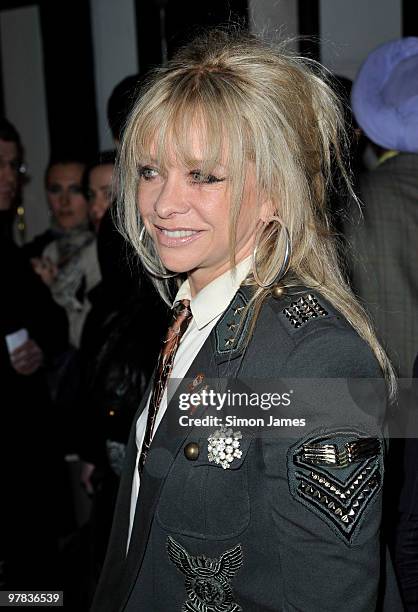 Jo Wood sighting on March 18, 2010 in London, England.