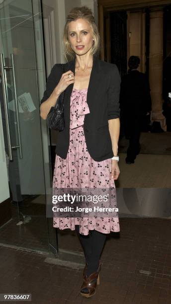 Laura Bailey attends the Shoebox Art Auction in aid of Kids Company and The Bryan Adams Foundation>> on March 18, 2010 in London, England.