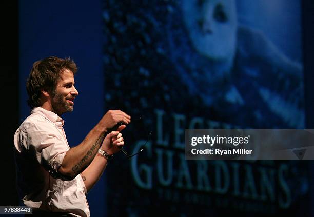 Director Zack Snyder introduces the film "Legend of the Guardians" at Warner Bros. Pictures' "Big Picture 2010" during ShoWest 2010 held at Paris Las...