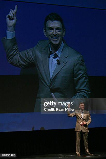 Director Michael Patrick King introduces the film "Sex and the City 2" at Warner Bros. Pictures' "Big Picture 2010" during ShoWest 2010 held at Paris...