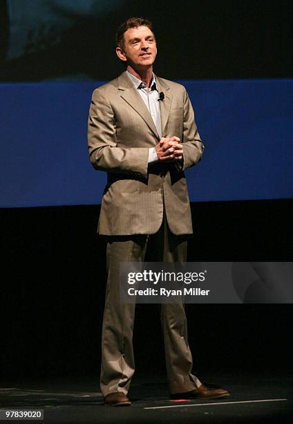 Director Michael Patrick King introduces the film "Sex and the City 2" at Warner Bros. Pictures' "Big Picture 2010" during ShoWest 2010 held at Paris...