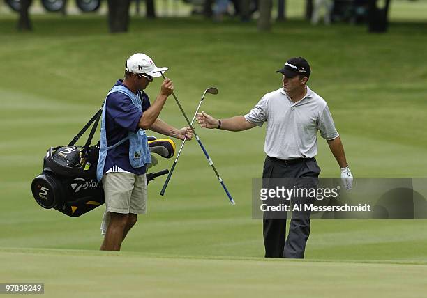 Patrick Sheehan competes in the third round of the PGA Tour Bank of America Colonial in Ft. Worth, Texas, May 22, 2004.