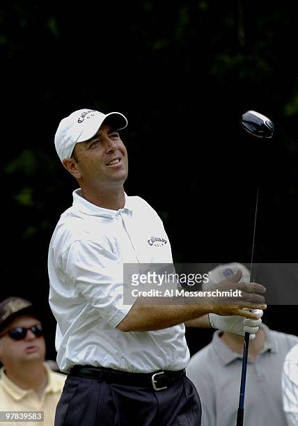Patrick Sheehan competes in the third round of the PGA Tour Bank of America Colonial in Ft. Worth, Texas, May 22, 2004.