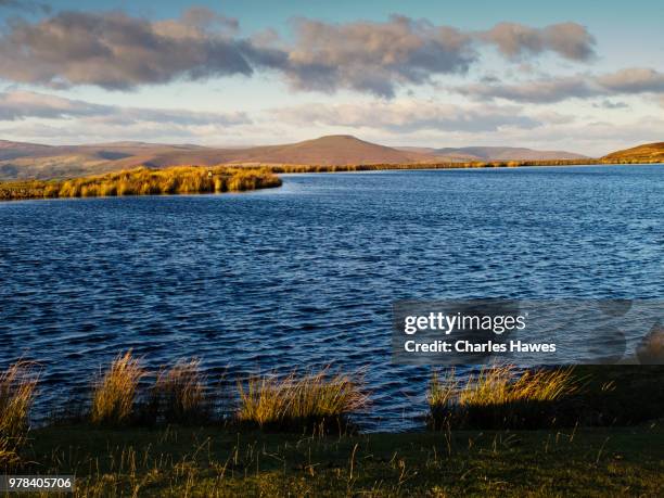 keeper’s pond, also known as pen-ffordd-goch pond or the forge pond, blaenavon world heritage site. image from the brecon beacons national park, south wales, uk - goch foto e immagini stock