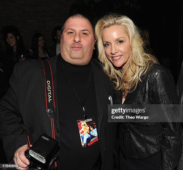 Photographer Dave Allocca and Cherie Currie attend "The Runaways" New York premiere after party on March 17, 2010 in New York City.