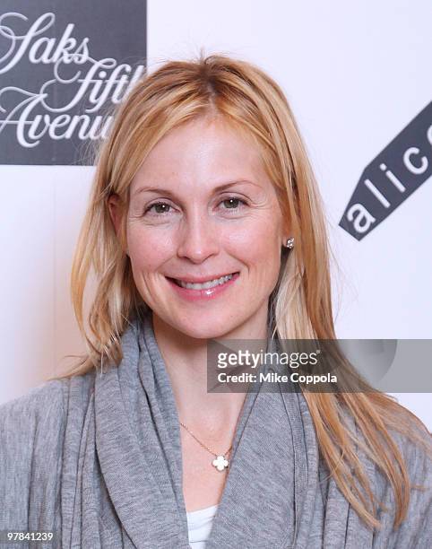Actress Kelly Rutherford attends the Alice+Olivia launch party at Saks Fifth Avenue on March 18, 2010 in New York City.