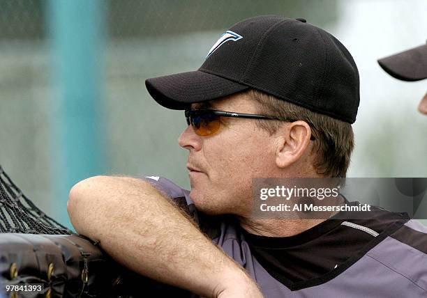 Toronto Blue Jays manager John Gibbons at a spring training workout February 22, 2006 in Dunedin, Florida.