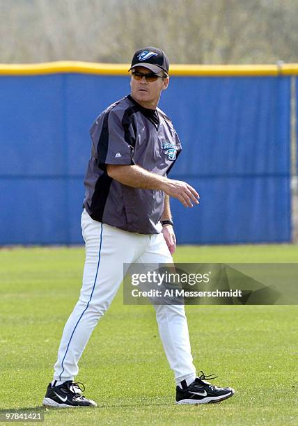 Toronto Blue Jays manager John Gibbons at a spring training workout February 22, 2006 in Dunedin, Florida.