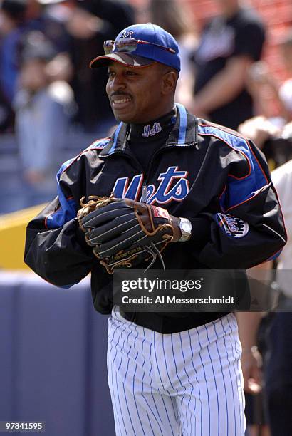 New York Mets Willie Randolph before play against the Milwaukee Brewers April 16, 2006 in New York.