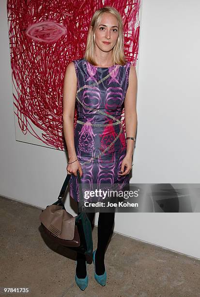 Poppy Di Vevilleneuve attends the opening of the Jason Wu Design Studio on March 18, 2010 in New York City.