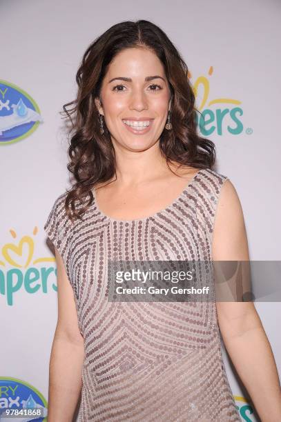Actress Ana Ortiz attends the Pampers Dry Max launch party at Helen Mills Theater on March 18, 2010 in New York City.