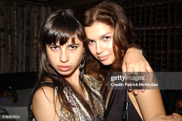 Camilia Dubay and Alejandra Cata attend the Wayuu Taya Foundation Benefit Honoring Katie Ford and Carolina Herrera at Butter on June 23, 2003 in New...