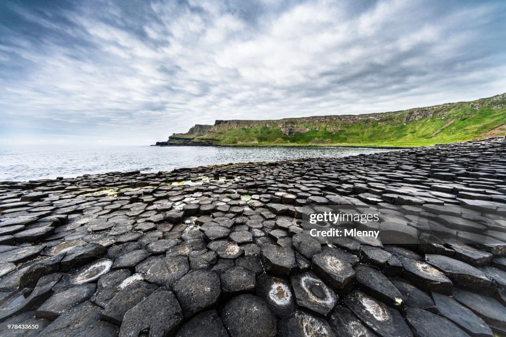 Schöne Giants Causeway Panorama-Nordirland