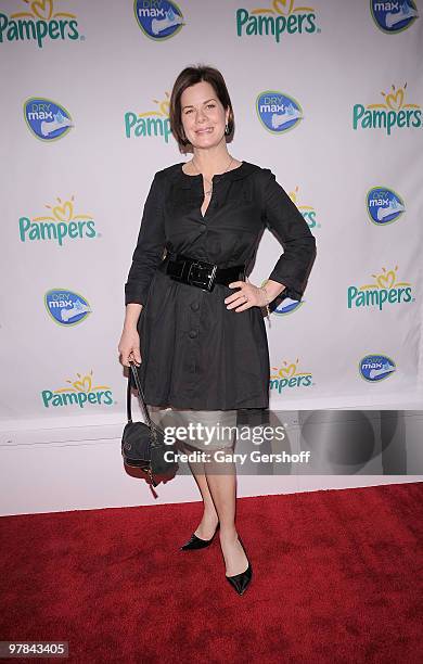 Actress Marcia Gay Harden attends the Pampers Dry Max launch party at Helen Mills Theater on March 18, 2010 in New York City.