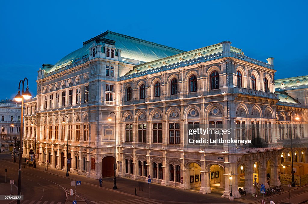 Vienna Opera by night