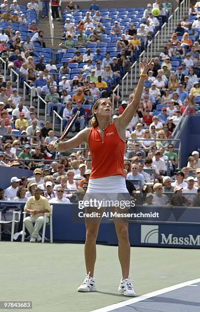 Amelie Mauresmo during her quarterfinals match against Dinara Safina at the 2006 US Open at the USTA Billie Jean King National Tennis Center in...