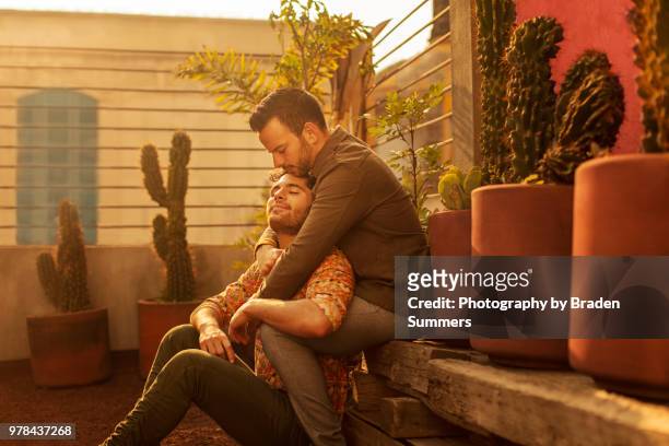 Gay men kissing in Mexico
