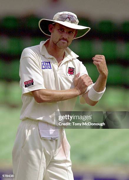 Mark Harrity of the Redbacks in action during the Pura Cup match between Southern Redbacks and Western Warriors played at the WACA, Perth, Australia....