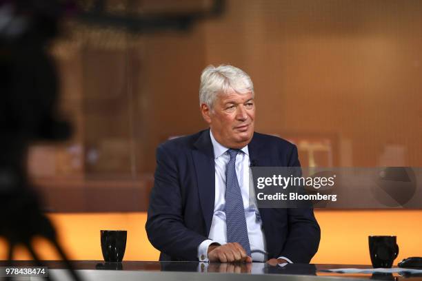 Geoff Drabble, chief executive officer of Ashtead Group Plc, pauses during a Bloomberg Television interview in London, U.K., on Tuesday, June 19,...