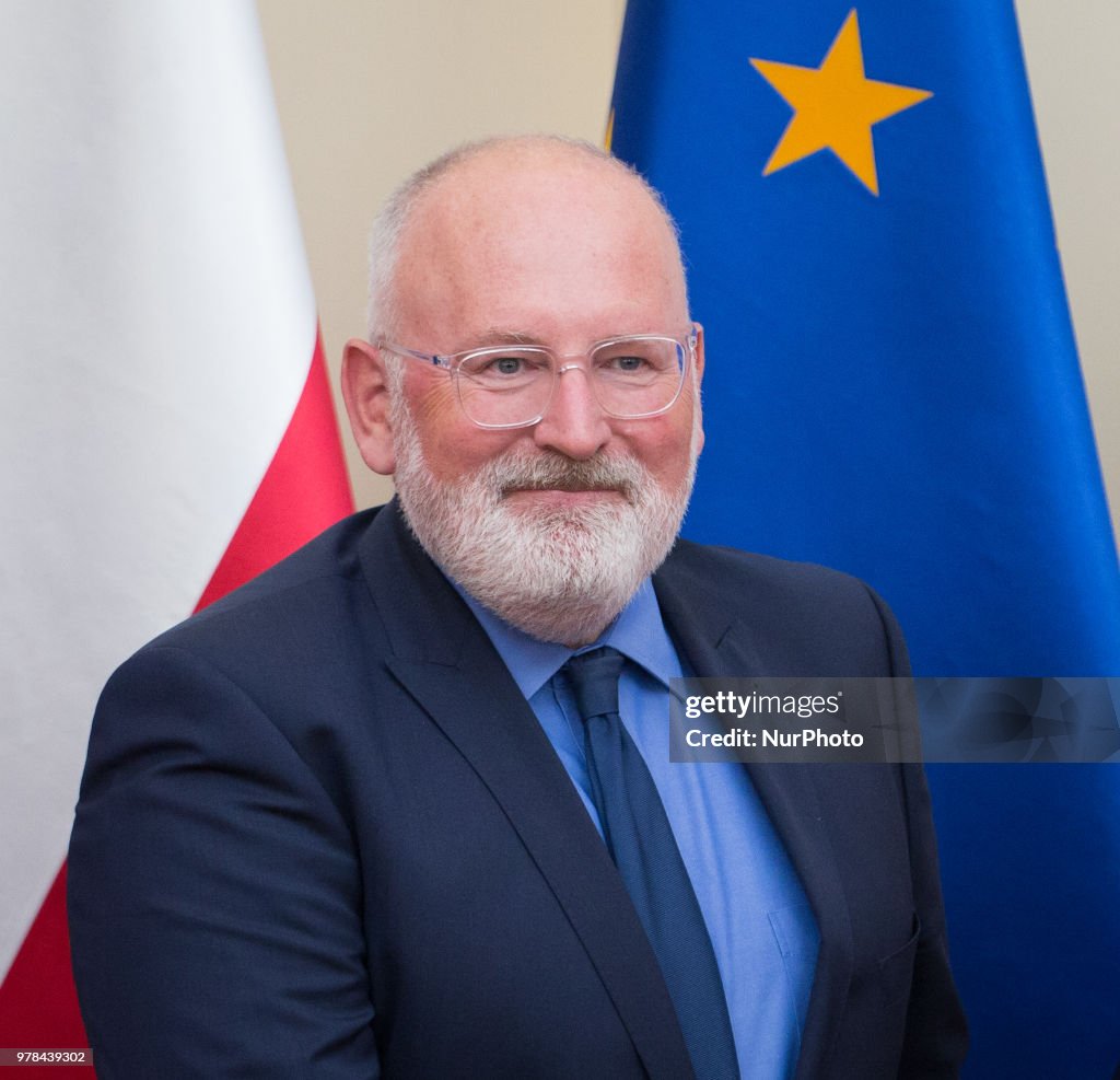 European Commission First Vice-President Frans Timmermans visits Poland