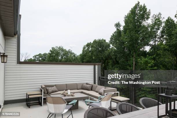 The roofdeck on the Glendale model home at the Preserves at Westfield on June 8, 2018 in Chantilly Virginia.