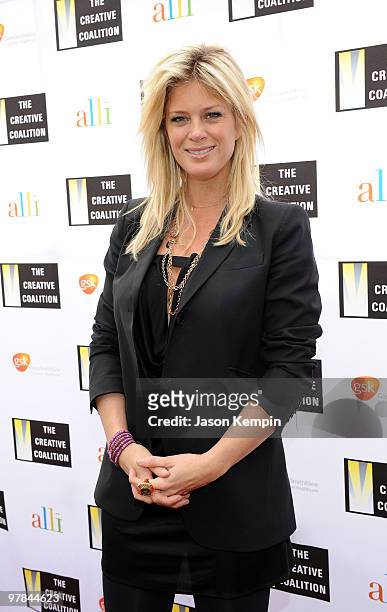 Actress Rachel Hunter attends "Obsession: A Luncheon of Conspicuous Consumption" presented by the Creative Coalition with support from...