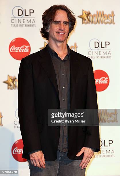 Director Jay Roach, recipient of the Comedy Director of the Decade Award, arrives at the ShoWest awards ceremony at the Paris Las Vegas during...