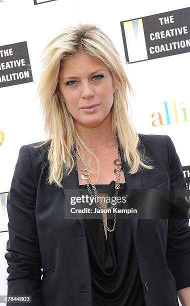 Actress Rachel Hunter attends "Obsession: A Luncheon of Conspicuous Consumption" presented by the Creative Coalition with support from...