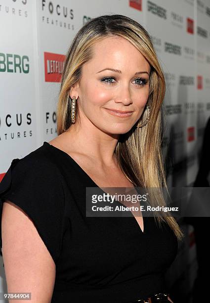 Actress Christine Taylor arrives at the premiere of the ''Greenberg'' at the ArcLight Cinemas on March 18, 2010 in Hollywood, California.