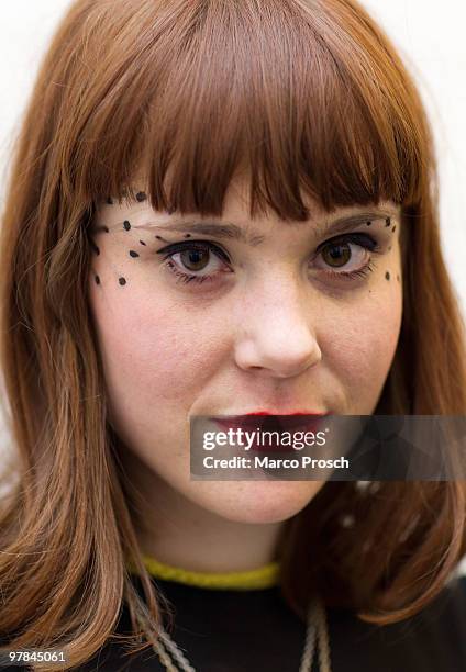 Singer Kate Nash of the UK poses backstage at the Admiralspalast on March 18, 2010 in Berlin, Germany.