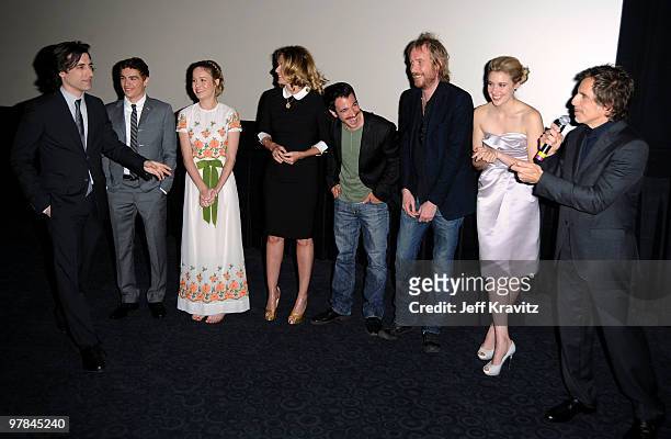 Writer/director Noah Baumbach, actors Dave Franco, Susan Traylor, Chris Messina, Rhys Ifans, Greta Gerwig and Ben Stiller attend the premiere of...