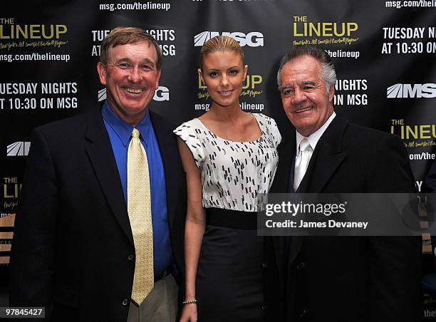 Gary Carter, Paige Butcher and Tony Sirico attend launch party for the MSG Network premiere of "The Lineup: New York�s All-Time Best Baseball...