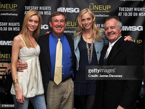 Camilla Thorsson, Gary Carter, Jennifer Ohlsson and Tony Sirico attend launch party for the MSG Network premiere of "The Lineup: New York�s All-Time...