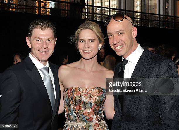 Chef Bobby Flay, actress Stephanie March and stylist Robert Verdi attend the New York City Opera's Spring Gala and Opera Ball at the David H. Koch...