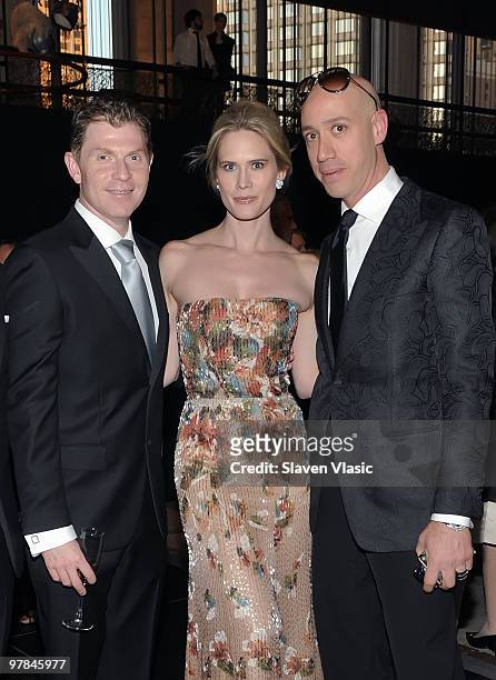 Chef Bobby Flay, actress Stephanie March and stylist Robert Verdi attend the New York City Opera's Spring Gala and Opera Ball at the David H. Koch...