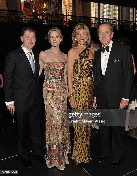 Chef Bobby Flay, actress Stephanie March, Jamie Gregory and Peter Gregory attend the New York City Opera's Spring Gala and Opera Ball at the David H....