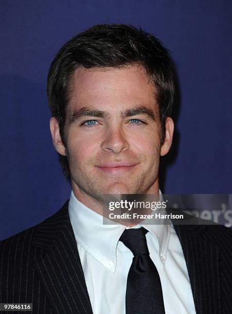 Actor Chris Pine arrives at the 18th Annual "A Night At Sardi's" Fundraiser And Awards Dinner held a the Beverly Hilton Hotel on March 18, 2010 in...