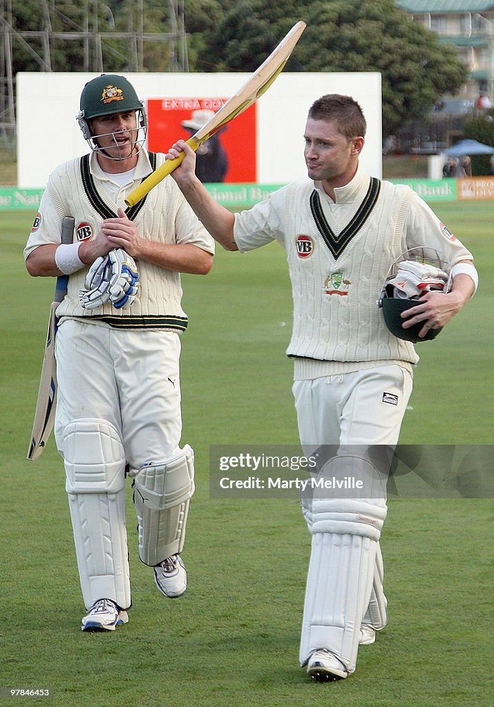 First Test - New Zealand v Australia: Day 1