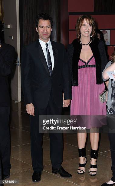Actor Eric McCormack and wife Janet Holden arrives at the 18th Annual "A Night At Sardi's" Fundraiser And Awards Dinner held a the Beverly Hilton...