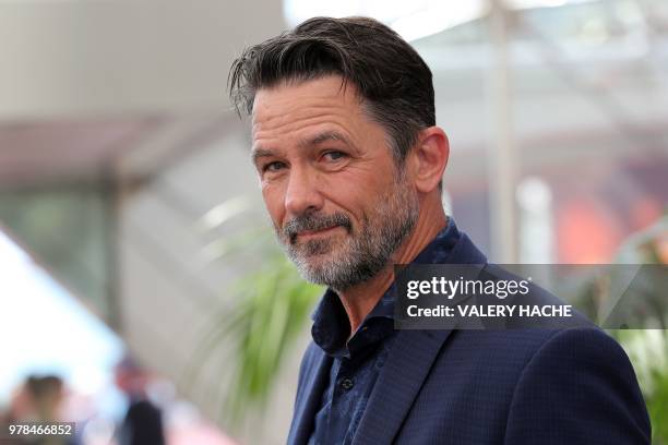 Actor Billy Campbell poses during a photocall for the TV show "Cardinal" as part of the 58nd Monte-Carlo Television Festival on June 19, 2018 in...