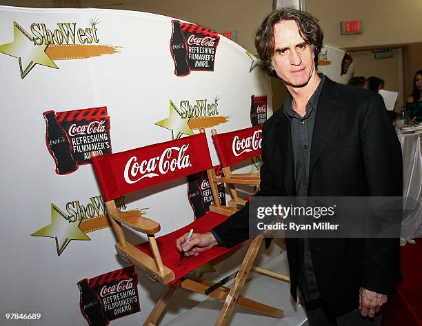 Director Jay Roach backstage at the ShoWest awards ceremony at the Paris Las Vegas during ShoWest, the official convention of the National...