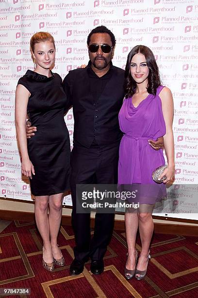 Emily VanCamp , Lee Daniels and Jessica Lowndes attend the Planned Parenthood Federation Of America 2010 Annual Awards Gala at the Hyatt Regency...