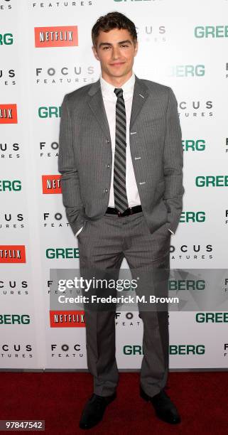 Actor Dave Franco attends the "Greenberg" film premiere at the ArcLight Hollywood Cinemas on March 18, 2010 in Hollywood, California.