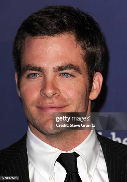 Chris Pine attends the 18th Annual "A Night At Sardi's" Fundraiser And Awards Dinner at The Beverly Hilton hotel on March 18, 2010 in Beverly Hills,...