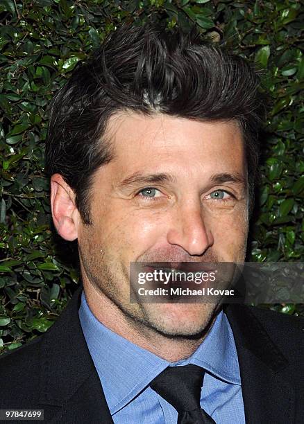 Actor Patrick Dempsey arrives at the Ferrari 458 Italia Brings Funds for Haiti Relief event at Fleur de Lys on March 18, 2010 in Los Angeles,...