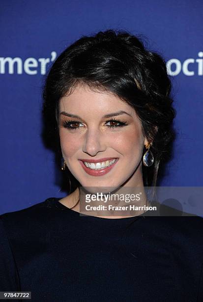 Actress Shenae Grimes arrives at the 18th Annual "A Night At Sardi's" Fundraiser And Awards Dinner held a the Beverly Hilton Hotel on March 18, 2010...