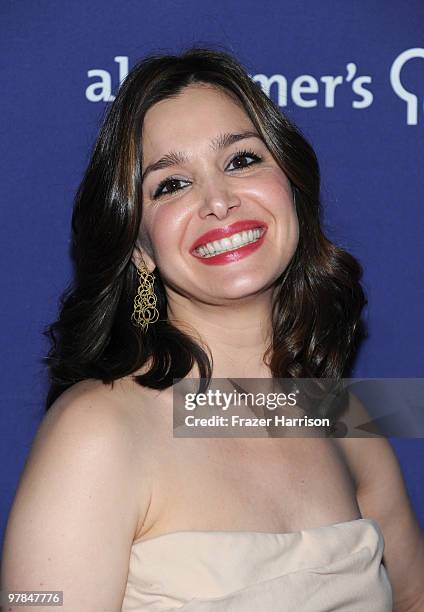 Actress Gina Philips arrives at the 18th Annual "A Night At Sardi's" Fundraiser And Awards Dinner held a the Beverly Hilton Hotel on March 18, 2010...