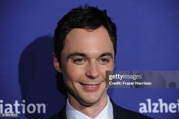 Actor Jim Parsons arrives at the 18th Annual "A Night At Sardi's" Fundraiser And Awards Dinner held a the Beverly Hilton Hotel on March 18, 2010 in...